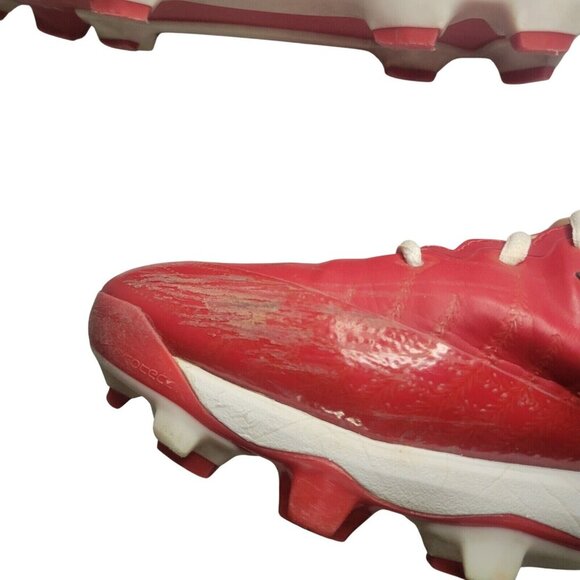 NEW BALANCE Cleats 10 red/white 4040v5 TPU Athletic Football‎ Baseball Outdoor - Picture 4 of 10